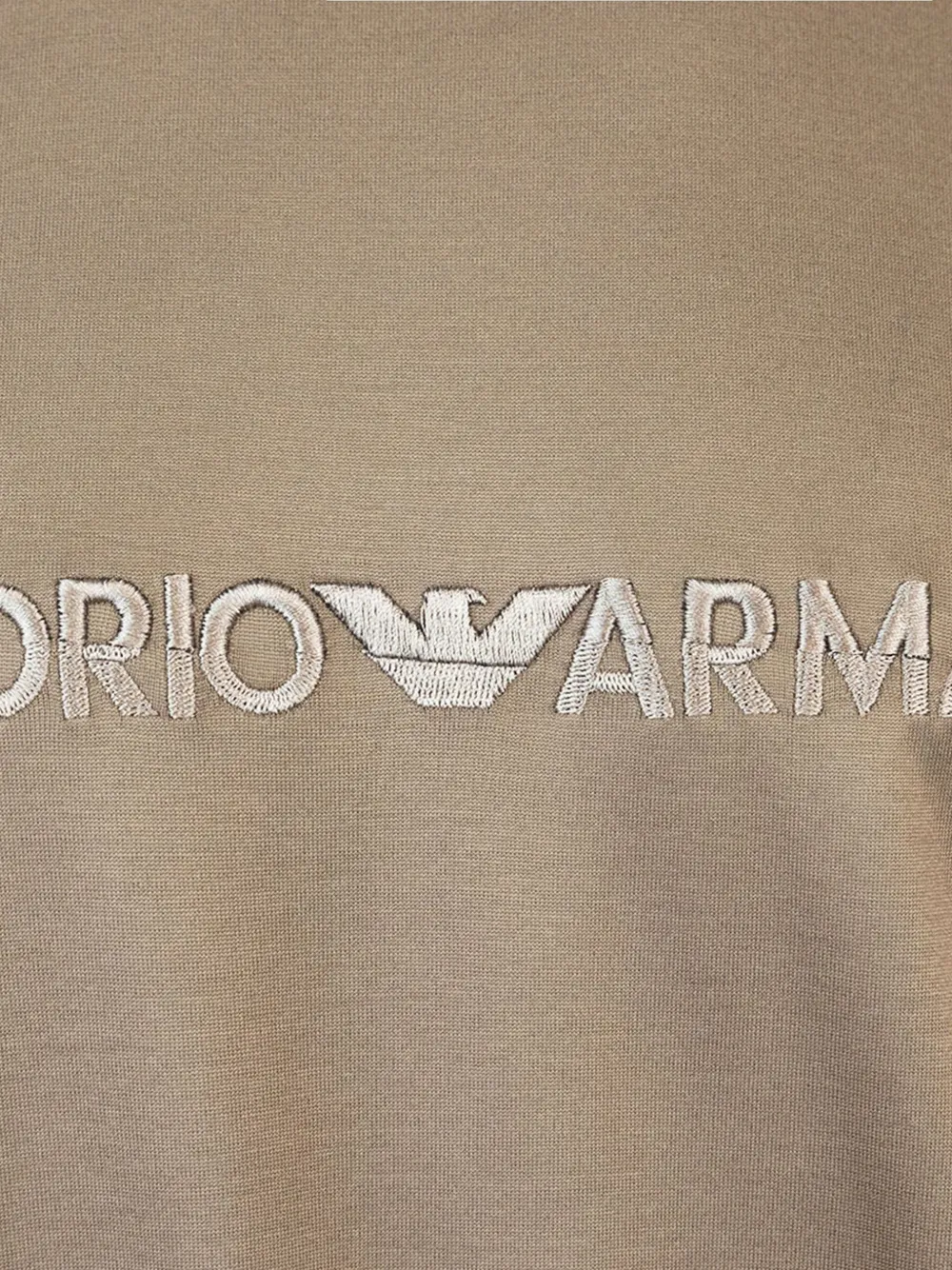Emporio Armani Overhemd met geborduurd logo Bruin