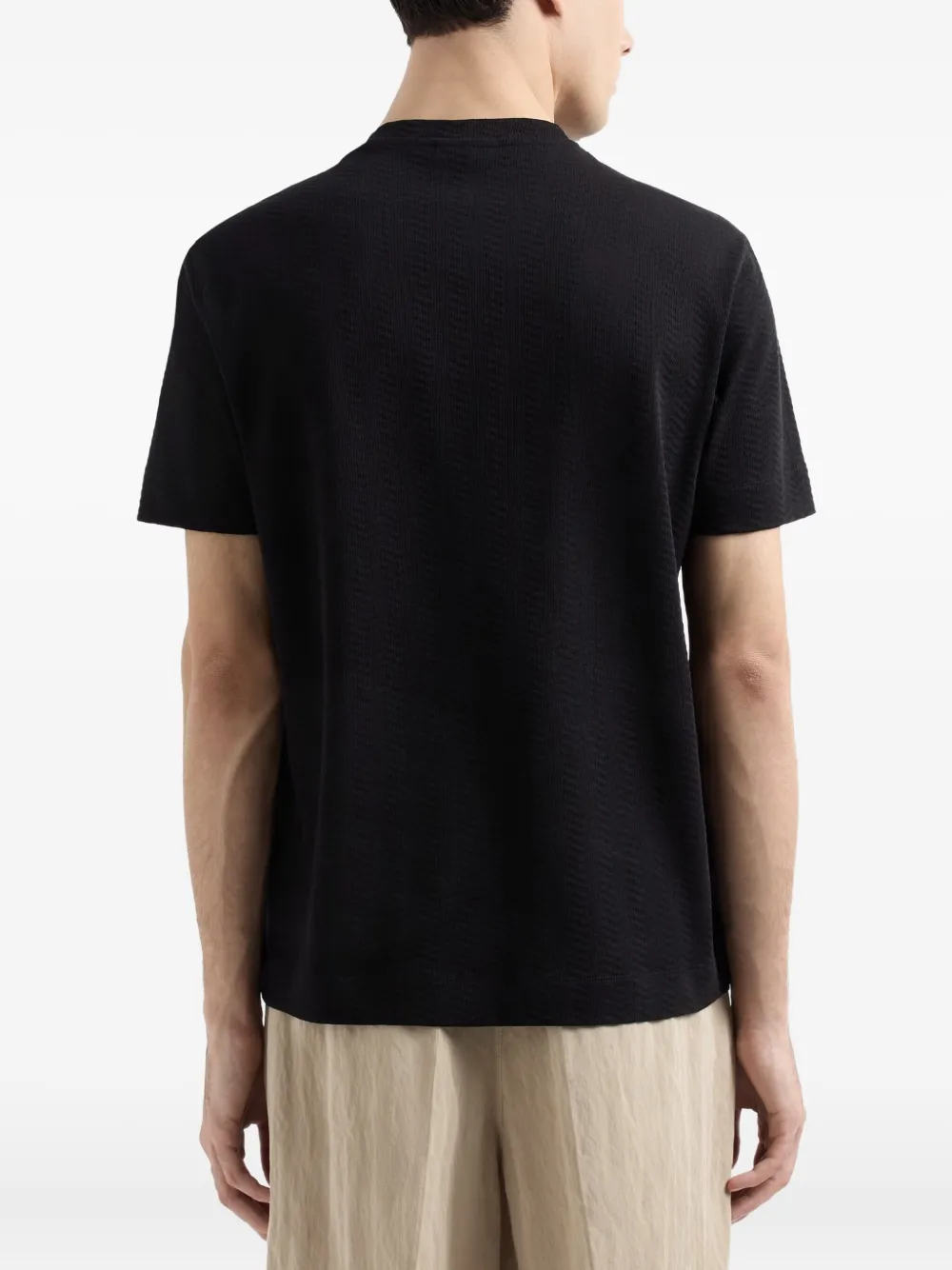 Emporio Armani Katoenen T-shirt Zwart