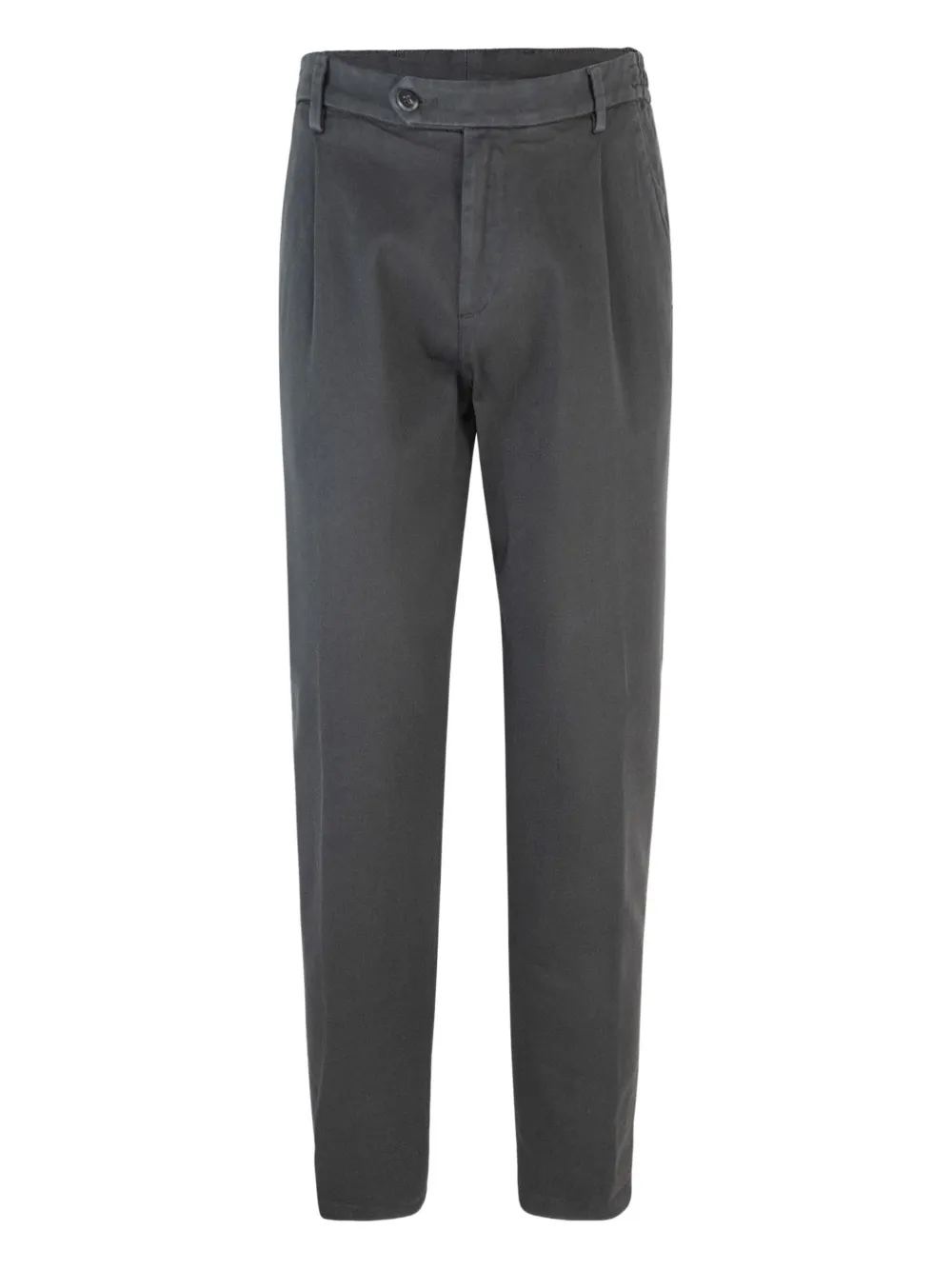 Eleventy Broek van katoenblend met geplooide zak Grijs