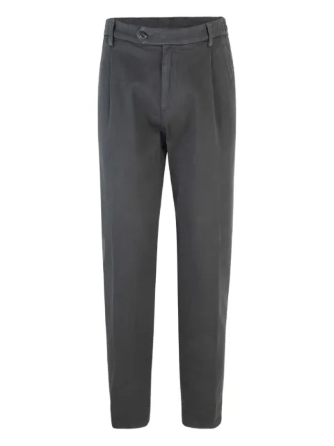Eleventy pleated-pocket cotton-blend trousers