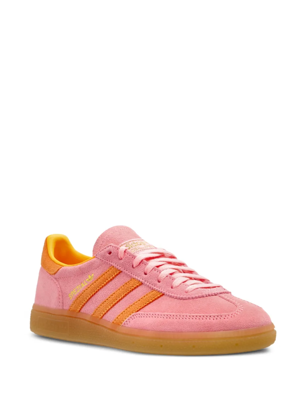 adidas Originals Handball Spezial suede three-stripe sneakers Pink