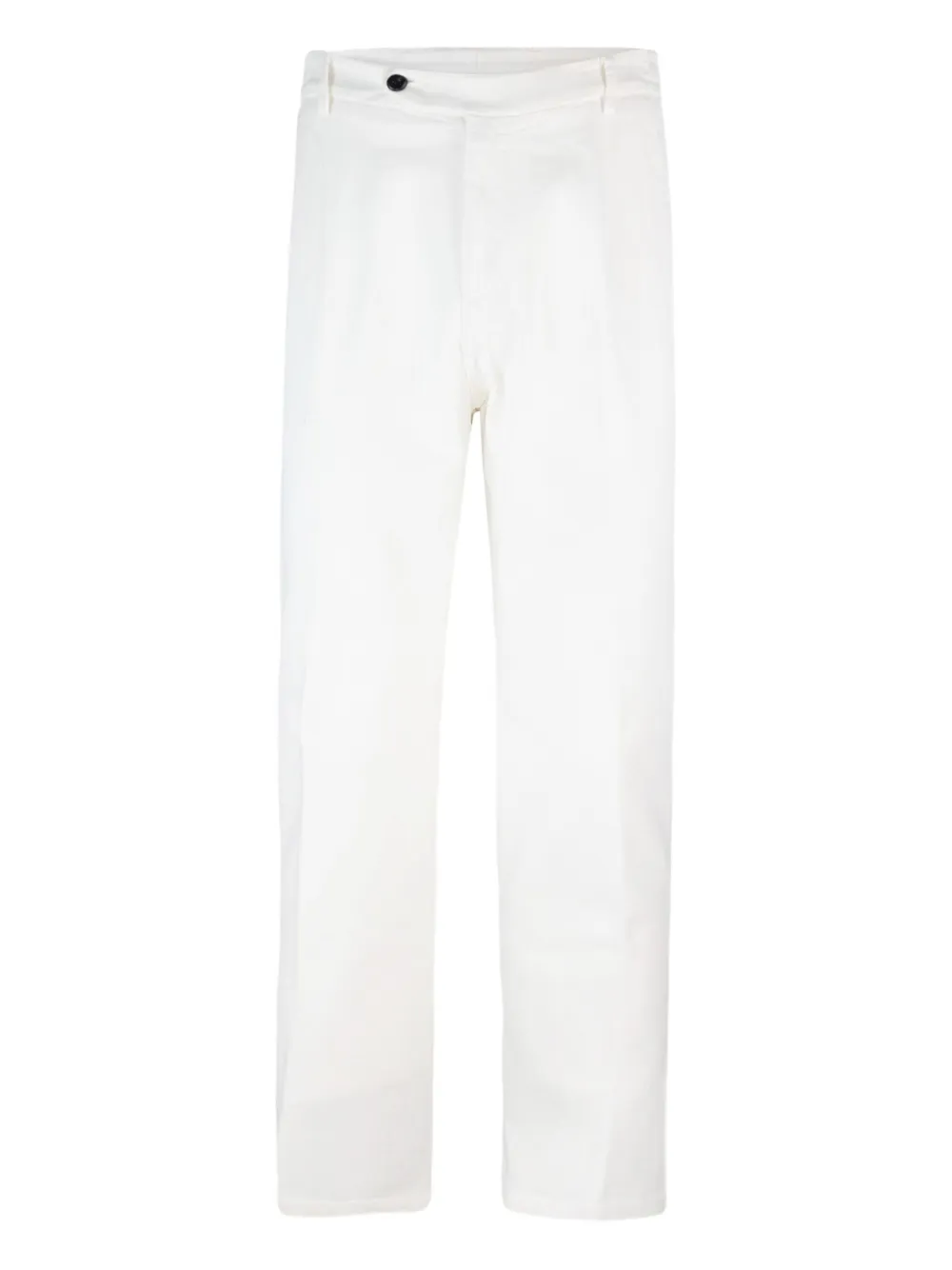Eleventy button-fastening cotton-blend trousers | White | Image 1