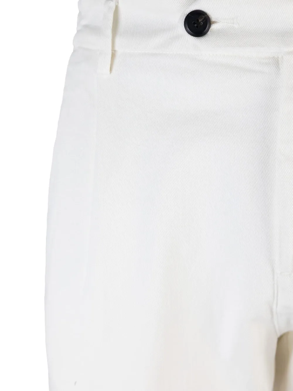 Eleventy Broek van katoenblend met knoopsluiting Wit