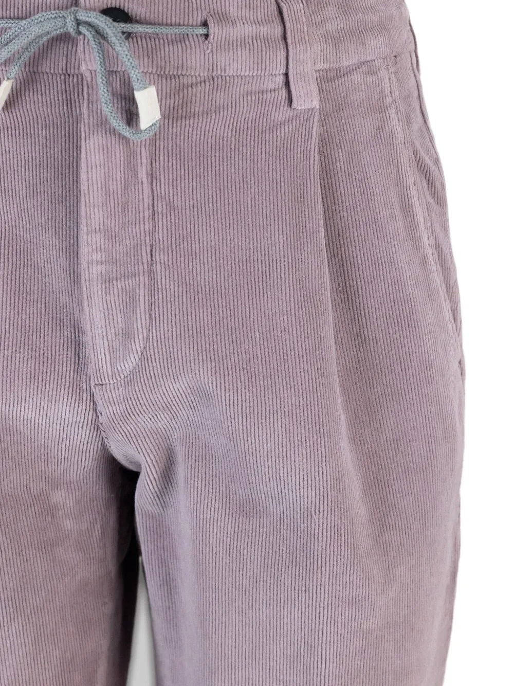 Eleventy Ribfluwelen broek Paars