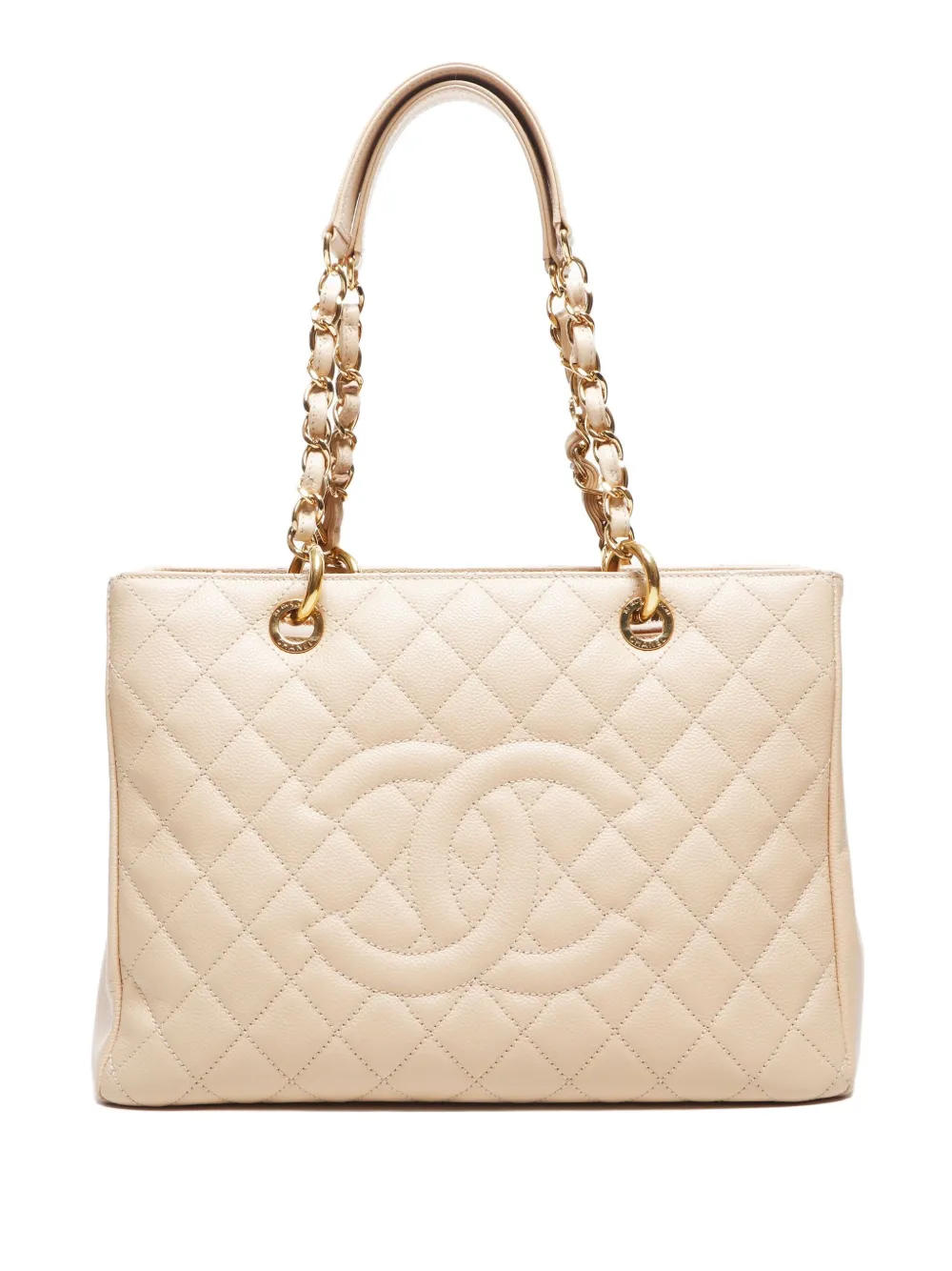 CHANEL Pre-Owned 2012-2013 ショッピング GST ハンドバッグ - ニュートラル CHANEL Pre-Owned 2012-2013 ショッピング GST ハンドバッグ - ニュートラル