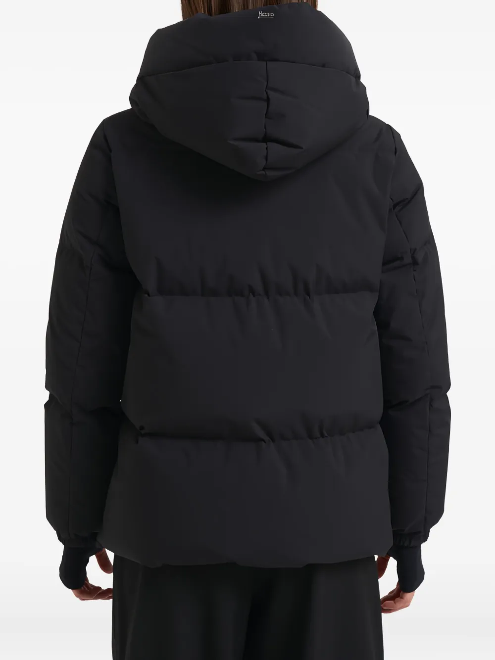 Herno Donsjack met capuchon Zwart