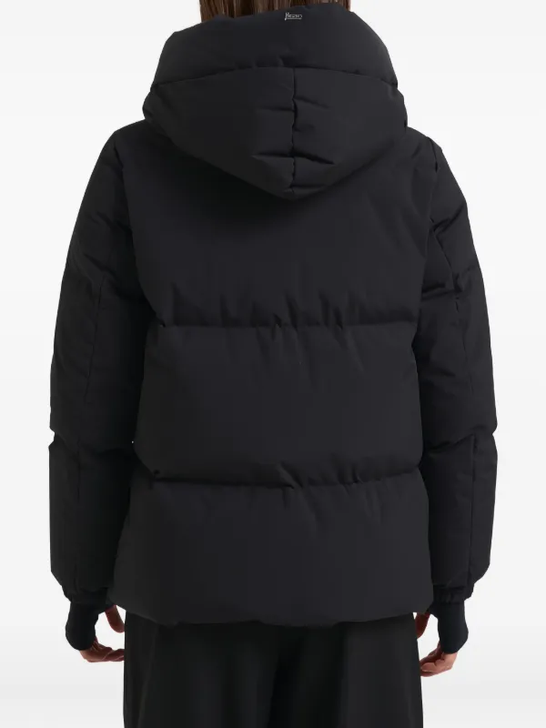 Herno フーデッド パデッドジャケット（黒） サイズ　42 Herno フーデッド パデッドジャケット | ブラック | FARFETCH JP