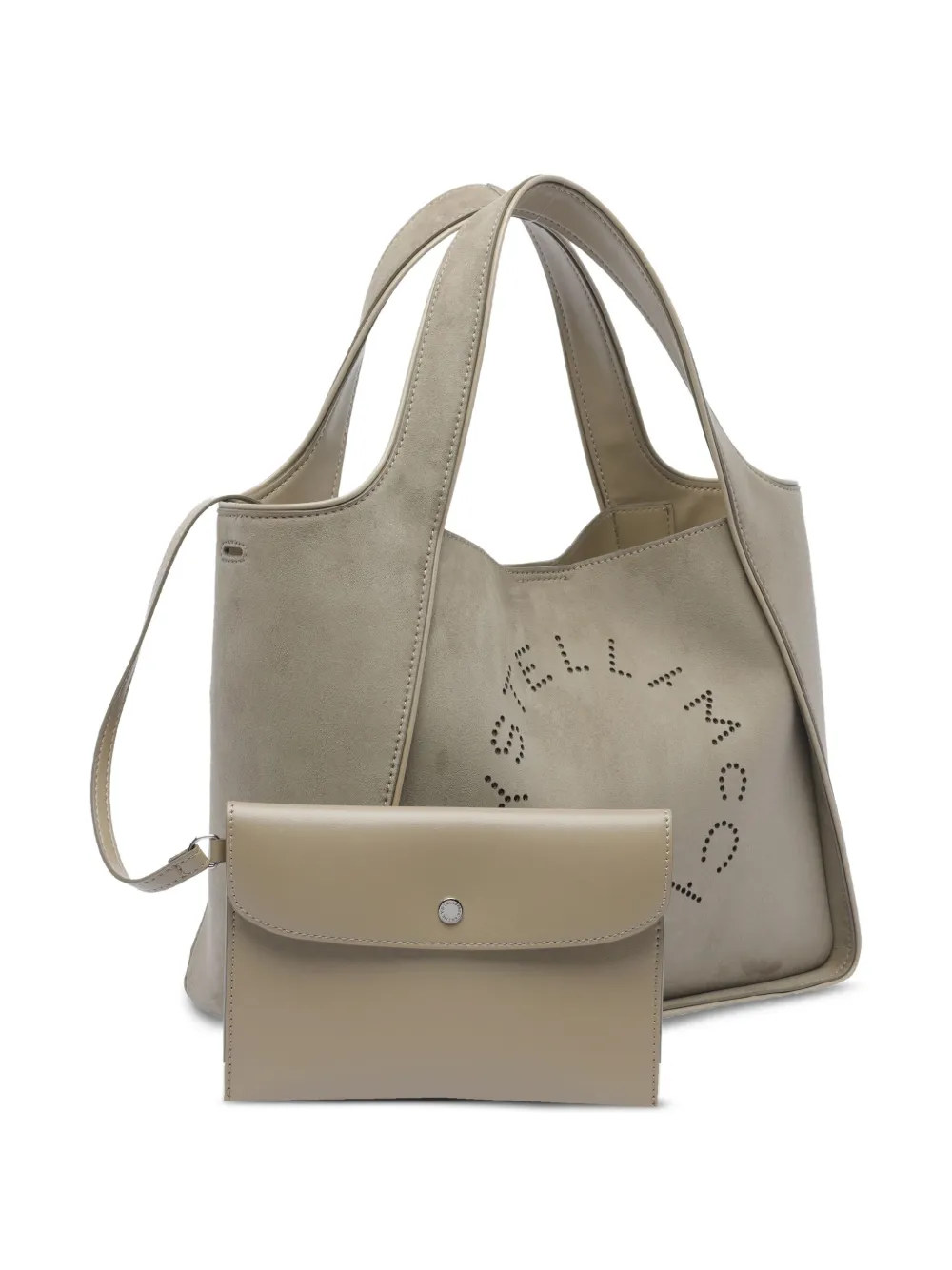 Stella McCartney Stella shopper met logo Grijs