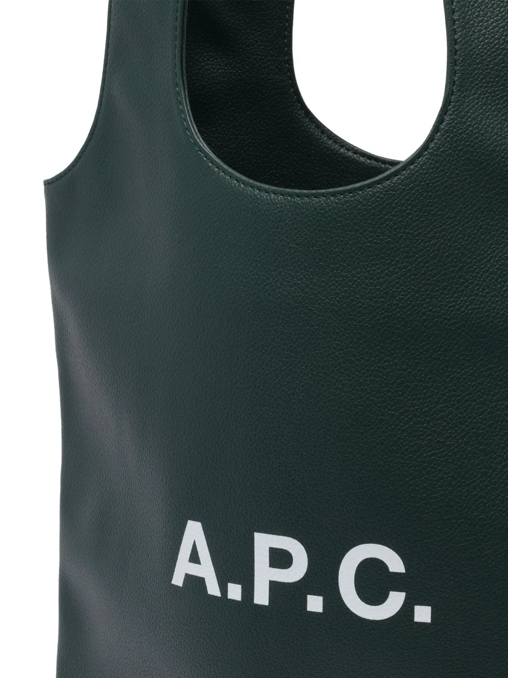 A.P.C. Ninon shopper met logoprint Groen