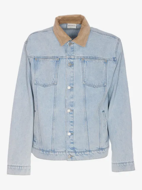 Drôle De Monsieur corduroy-collar denim jacket