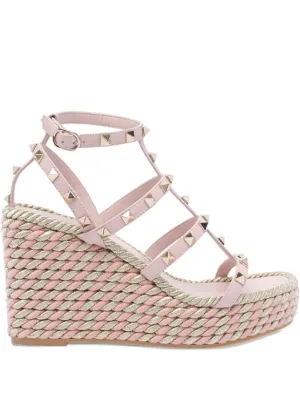 Valentino Garavani ロックスタッズ ウェッジ サンダル 通販 - FARFETCH