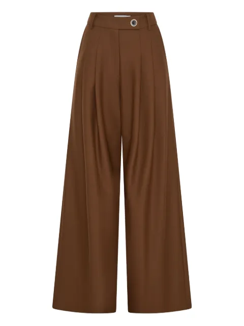 Anna Quan virgin-wool wide-leg trousers