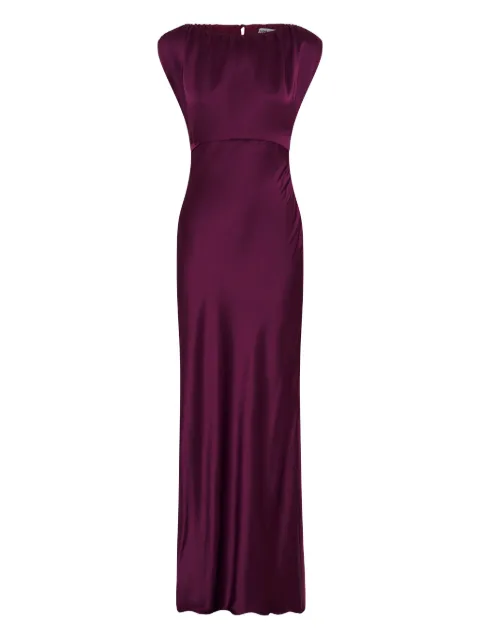 Anna Quan Ophelia draped-neckline slip dress