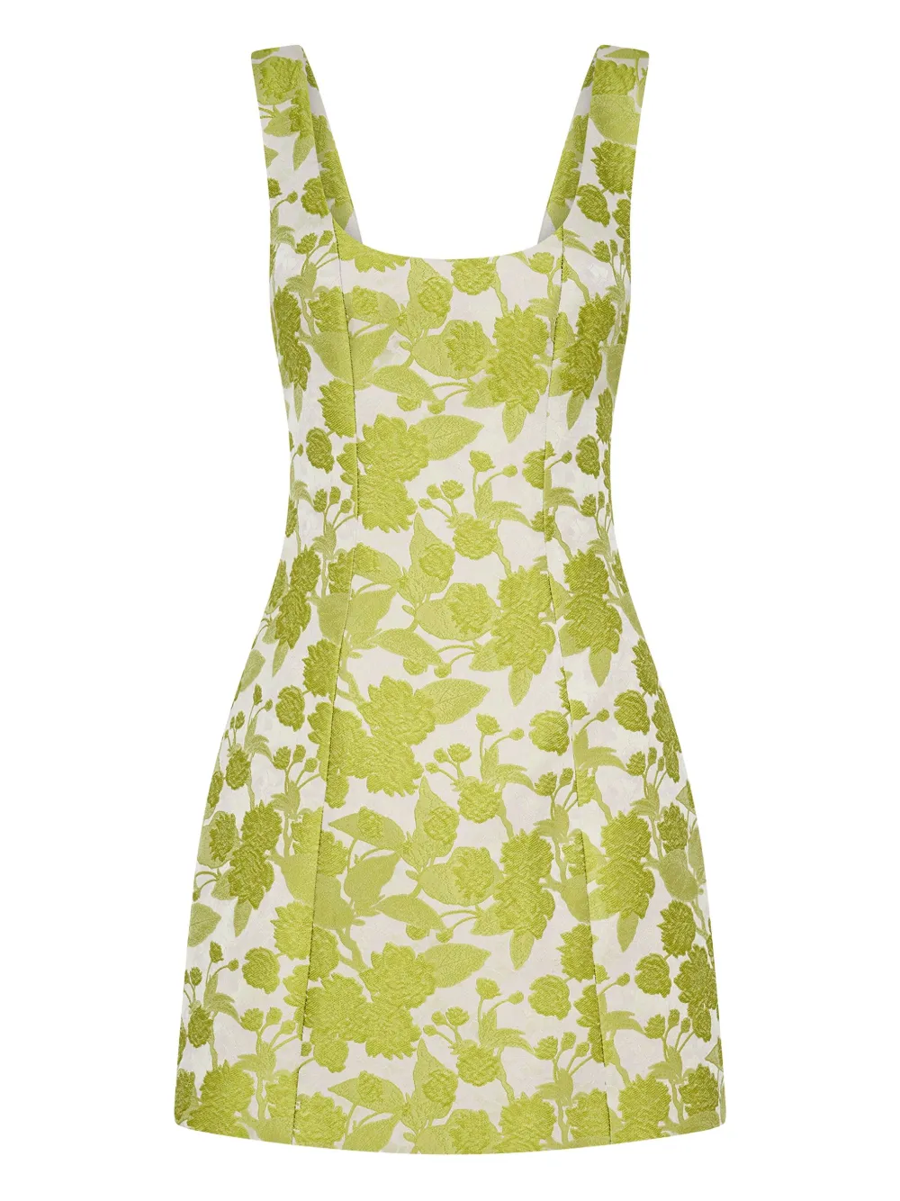 Anna Quan floral-print square-neck mini dress | Green | Image 1