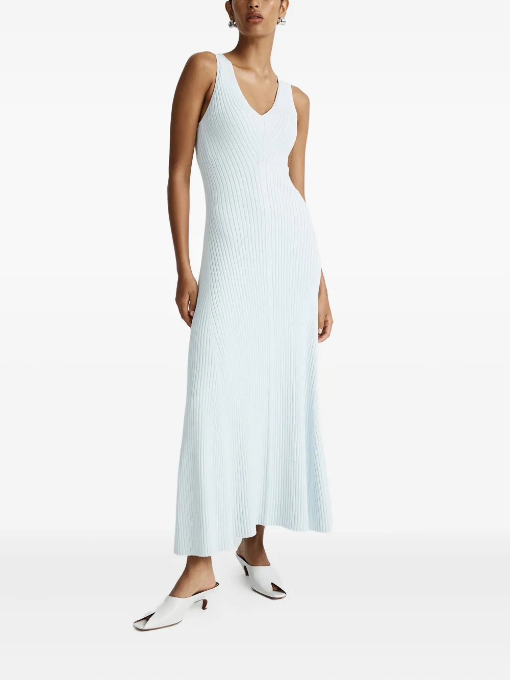Anna Quan Shani maxi-jurk met V-hals Blauw
