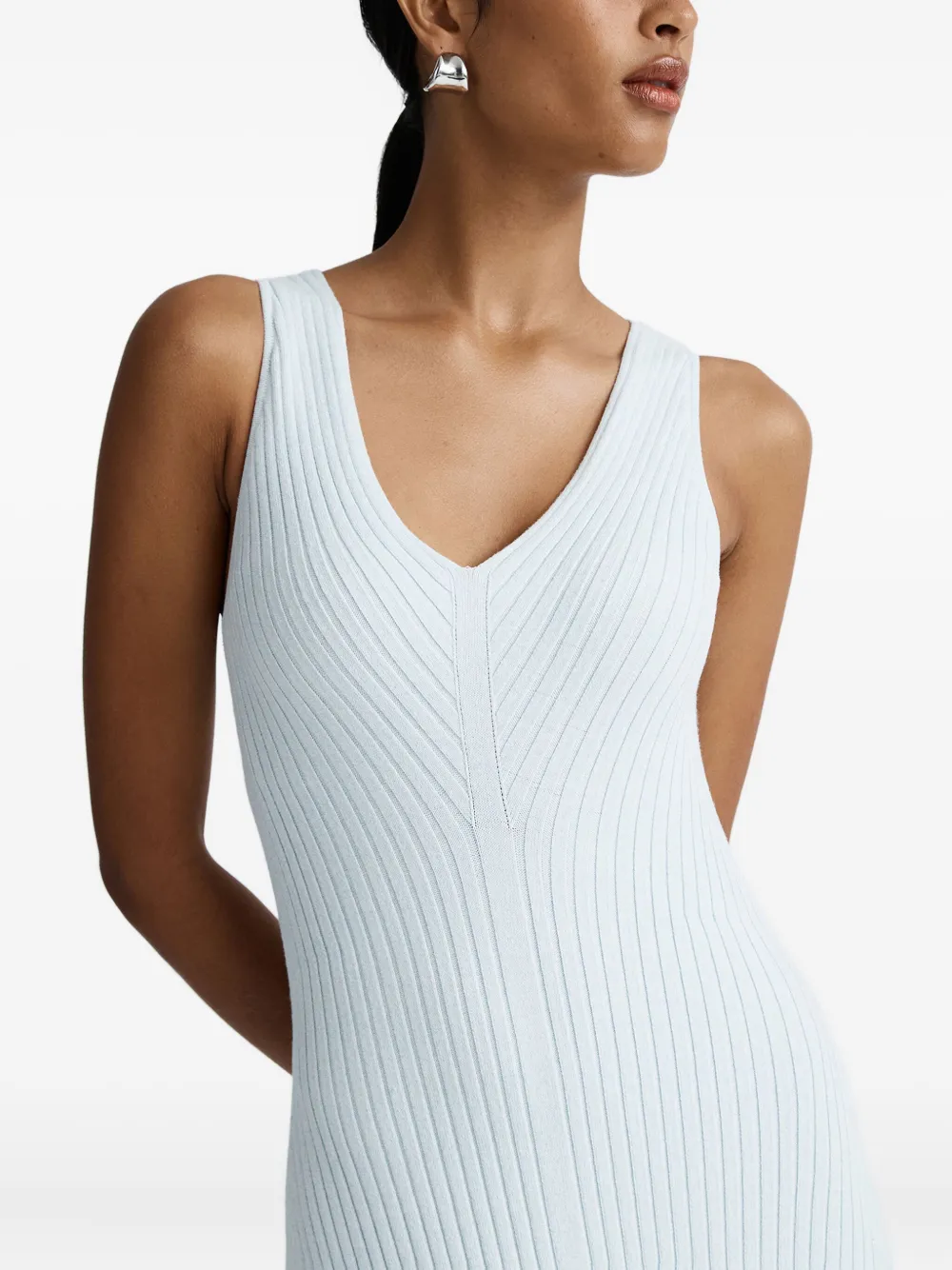 Anna Quan Shani maxi-jurk met V-hals Blauw