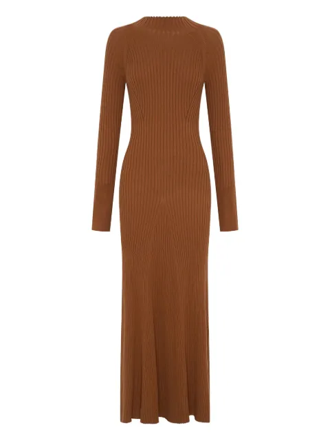 Anna Quan ribbed high-neck maxi dress