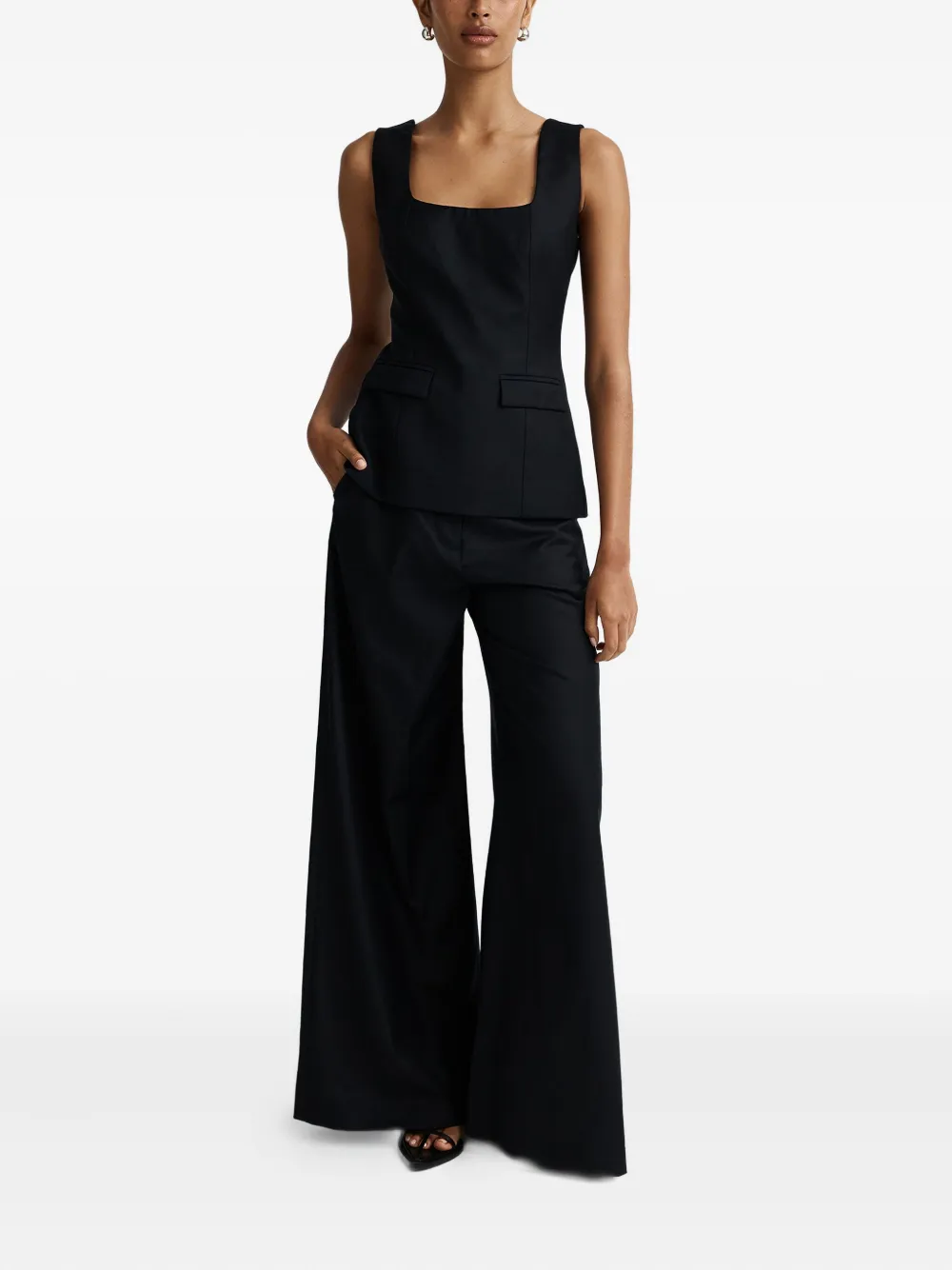 Anna Quan Felicity wollen top Zwart