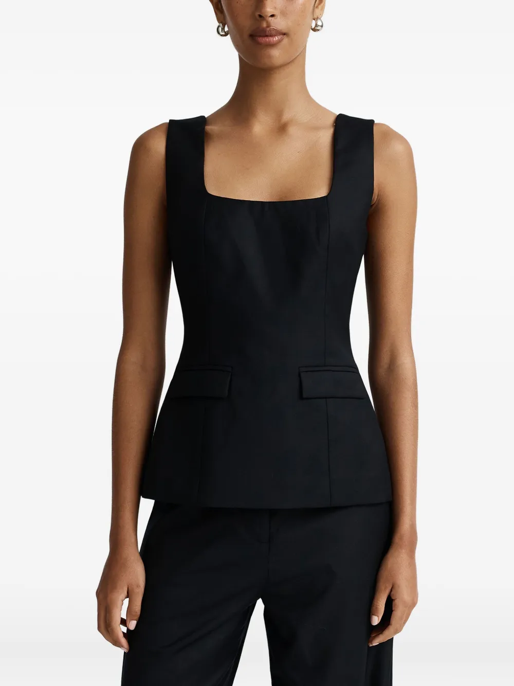 Anna Quan Felicity wollen top Zwart