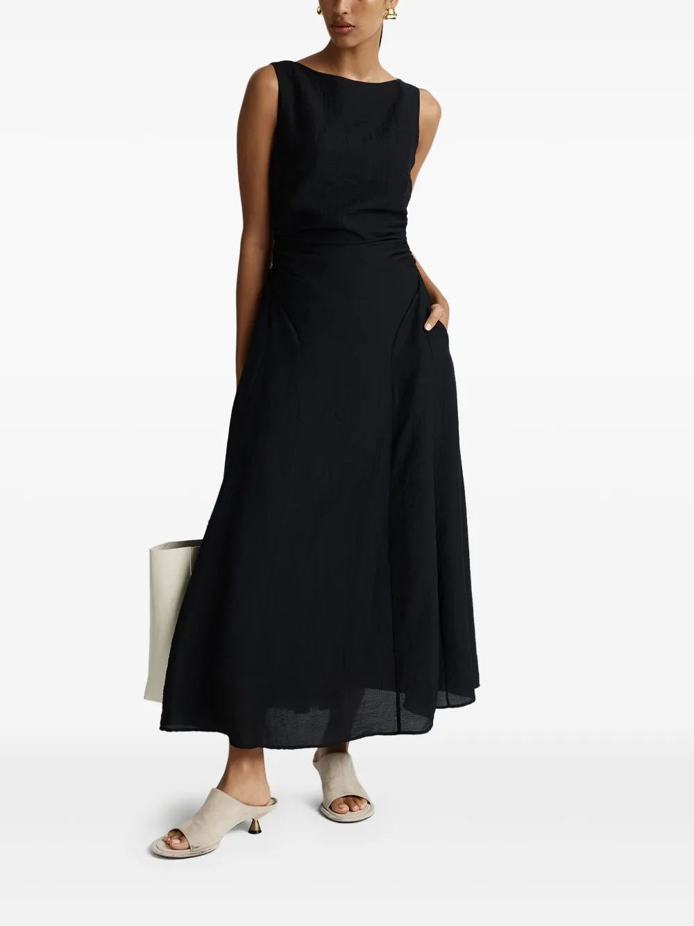 Anna Quan Mai maxi-jurk - Zwart
