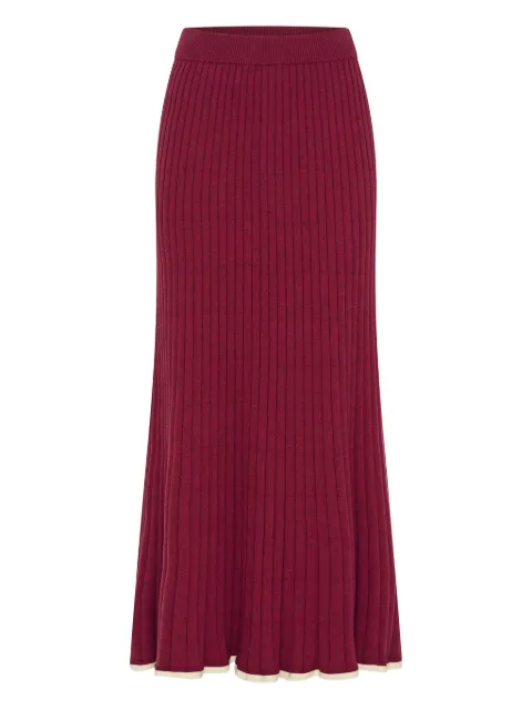 Anna Quan Felicia ribbed midi skirt