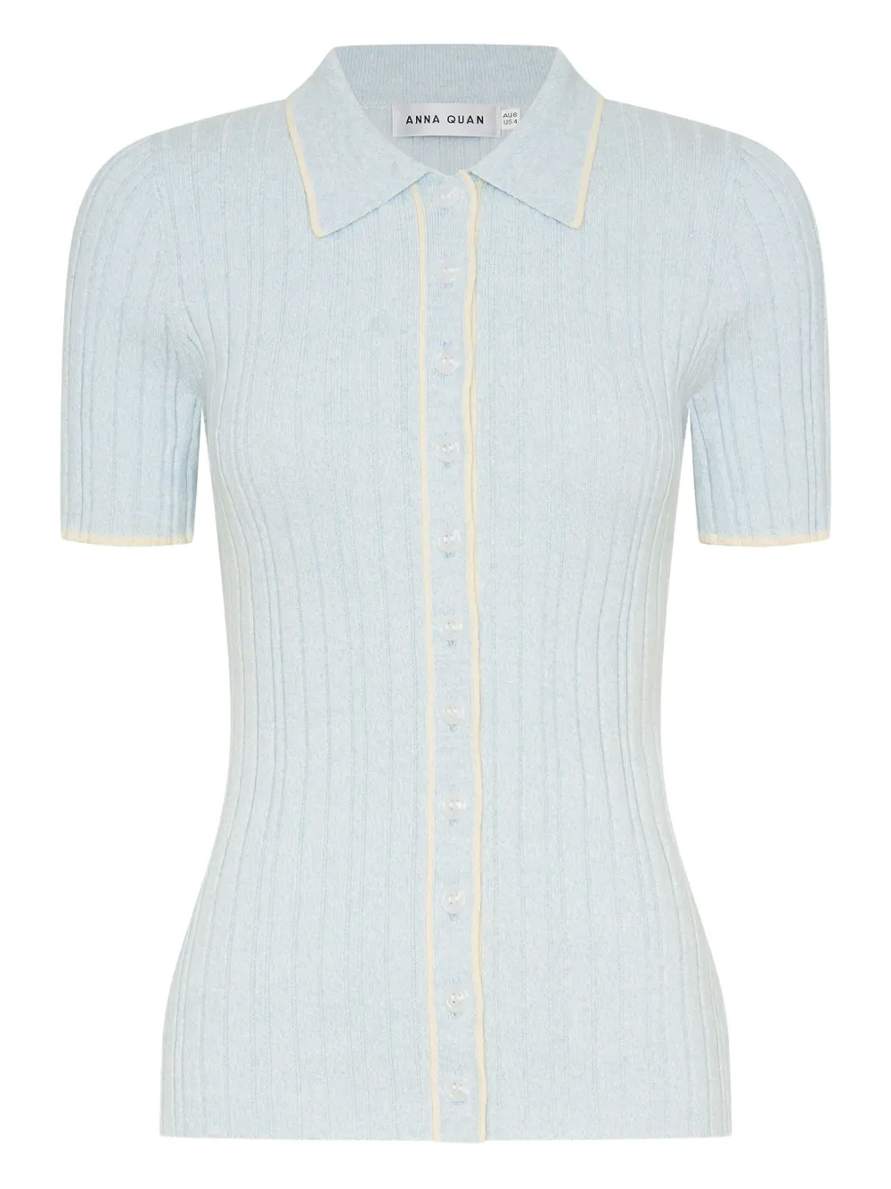 Avi ribbed-knit top