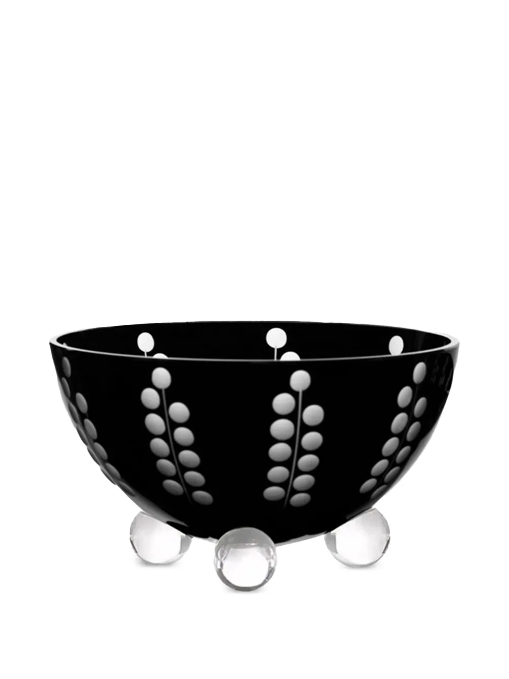 Artel Medium Bublinka Footed Bowl (9.1 Cm) In Black