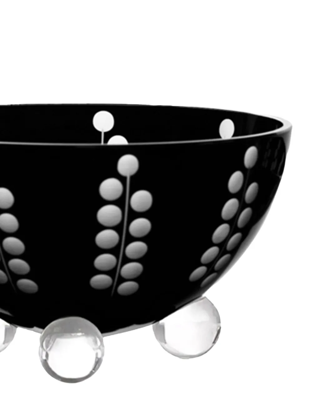 Artel Medium Bublinka Footed Bowl (9.1 Cm) In Black