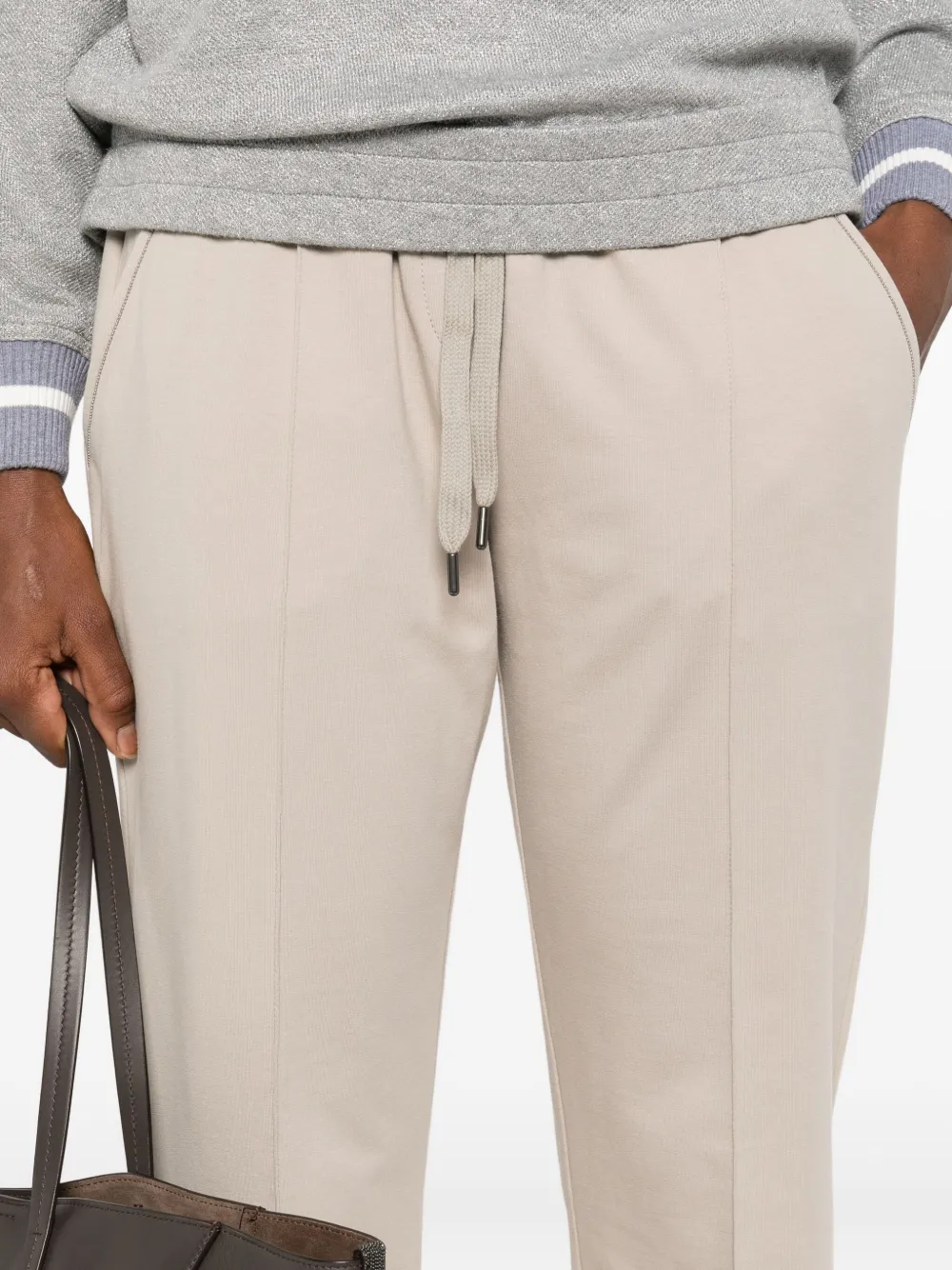 Brunello Cucinelli Trainingsbroek met cuffs Beige