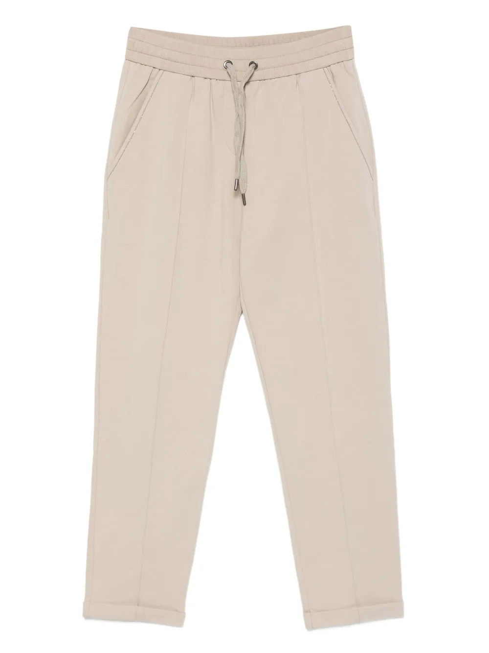 Brunello Cucinelli cuffed track pants | Neutrals | Image 1