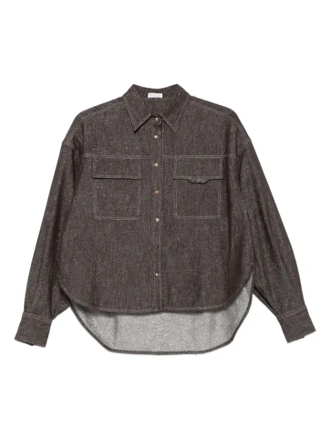 Brunello Cucinelli double-pocket denim shirt