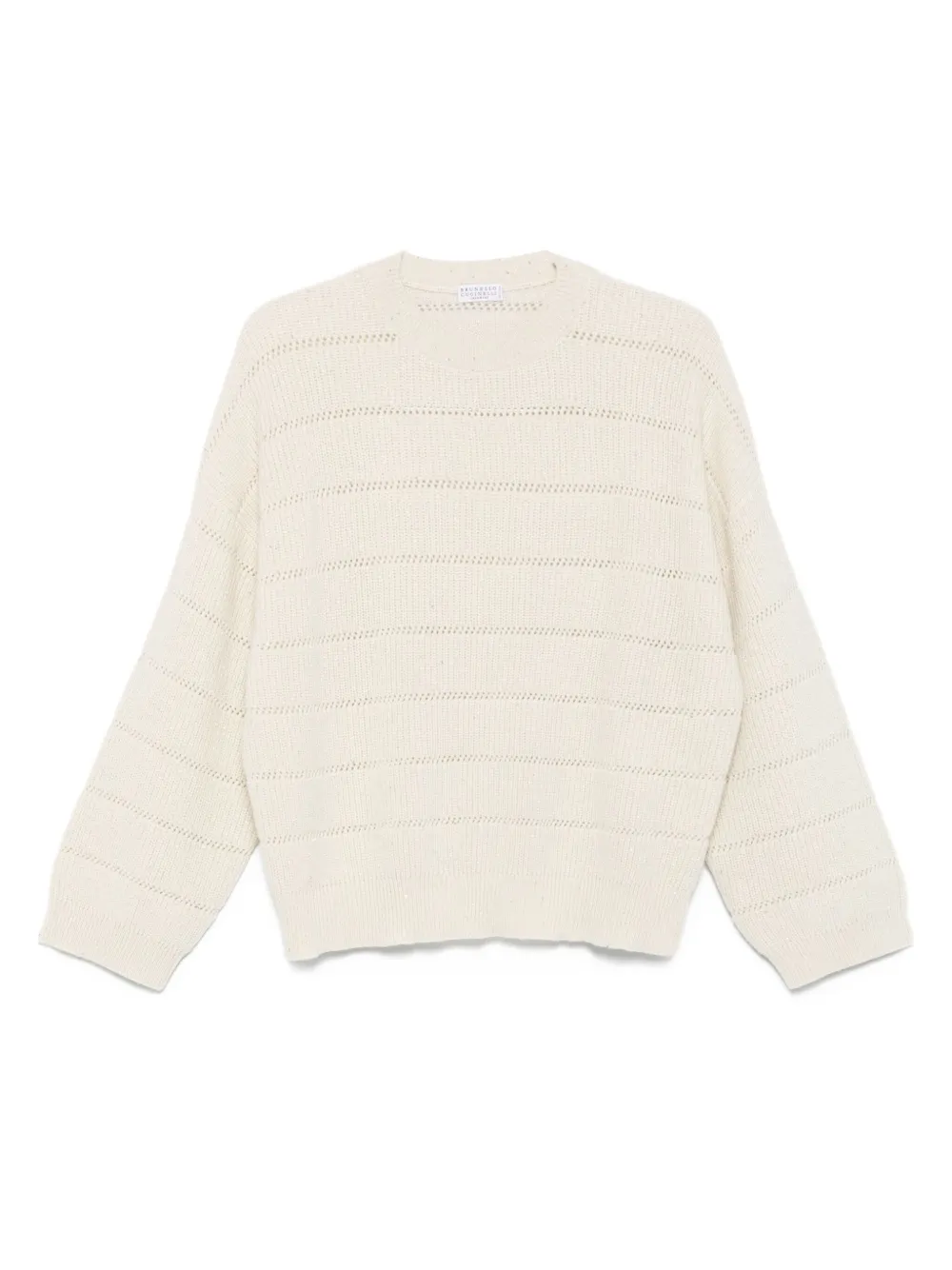 Brunello Cucinelli Opengebreide trui Beige
