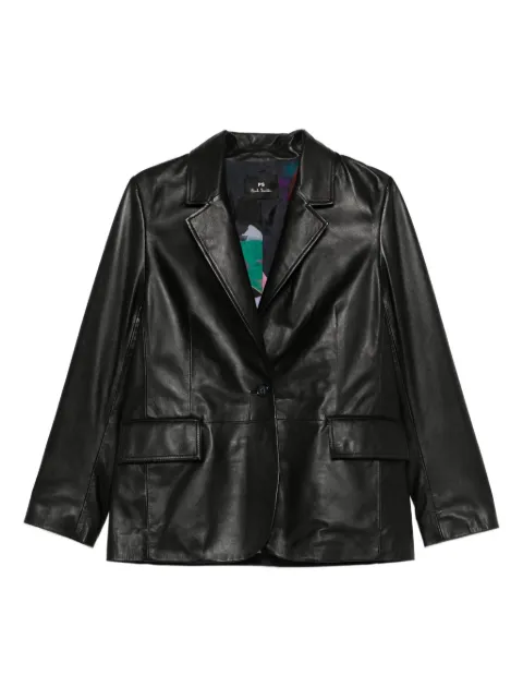 PS Paul Smith single-breasted leather jacket
