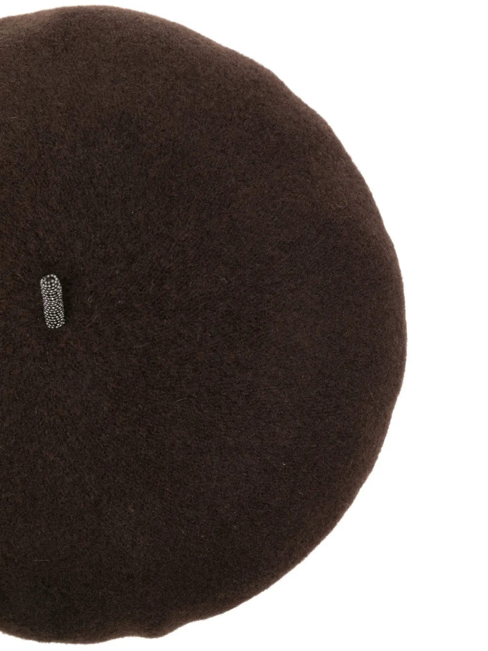 Brunello Cucinelli Wollen baret Bruin