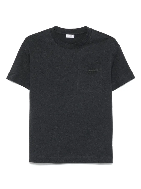 Brunello Cucinelli ブラックtシャツ Brunello Cucinelli Men's Marled Crewneck T-Shirt - Bergdorf Goodman