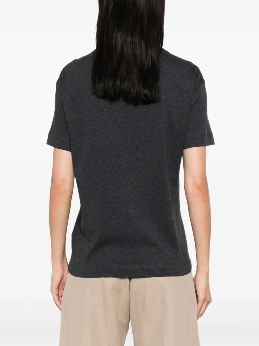 Brunello Cucinelli T-shirt met borstzak Grijs
