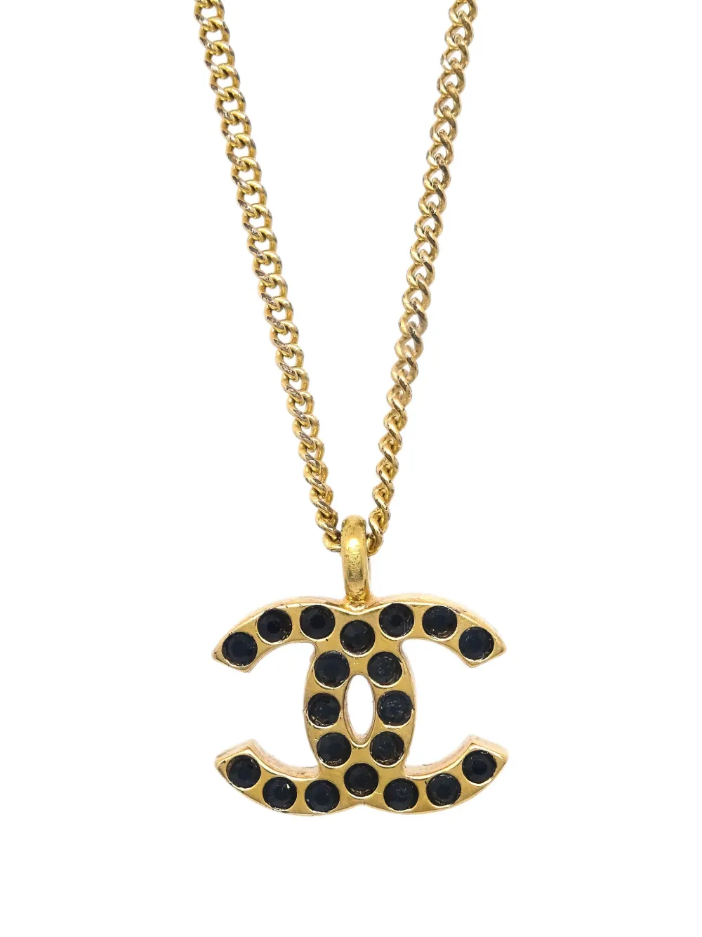 CHANEL Pre-Owned 2001 CC-pendant necklace | Image 2