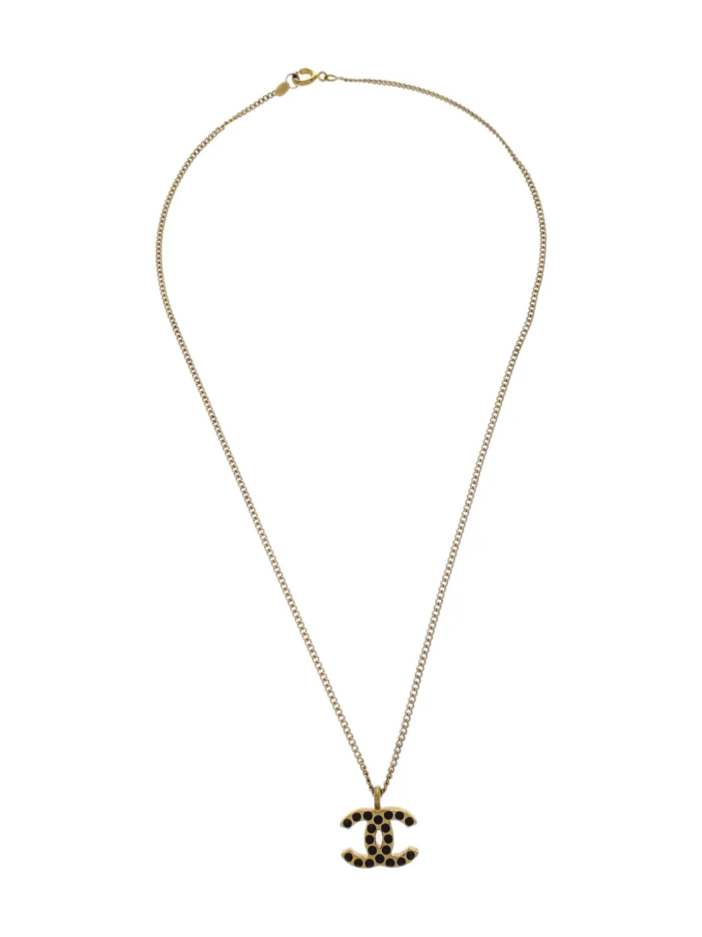 CHANEL Pre-Owned 2001 CC-pendant necklace | Gold | Image 1