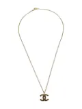 CHANEL Pre-Owned 2001 CC-pendant necklace - Gold
