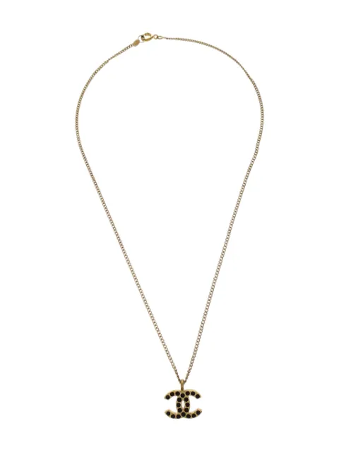 CHANEL Pre-Owned 2001 Halskette mit CC-Anhänger