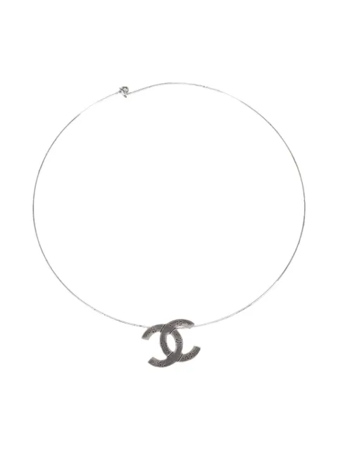 CHANEL Pre-Owned 2003 CC-pendant necklace