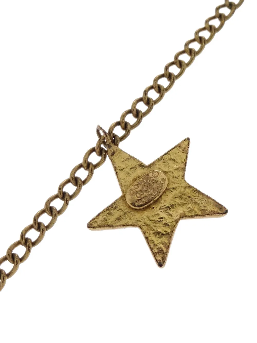 Pre-owned Chanel 2003 Cc Star-charm Necklace