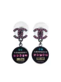 CHANEL Pre-Owned 2011 CC dangle earrings - Silver