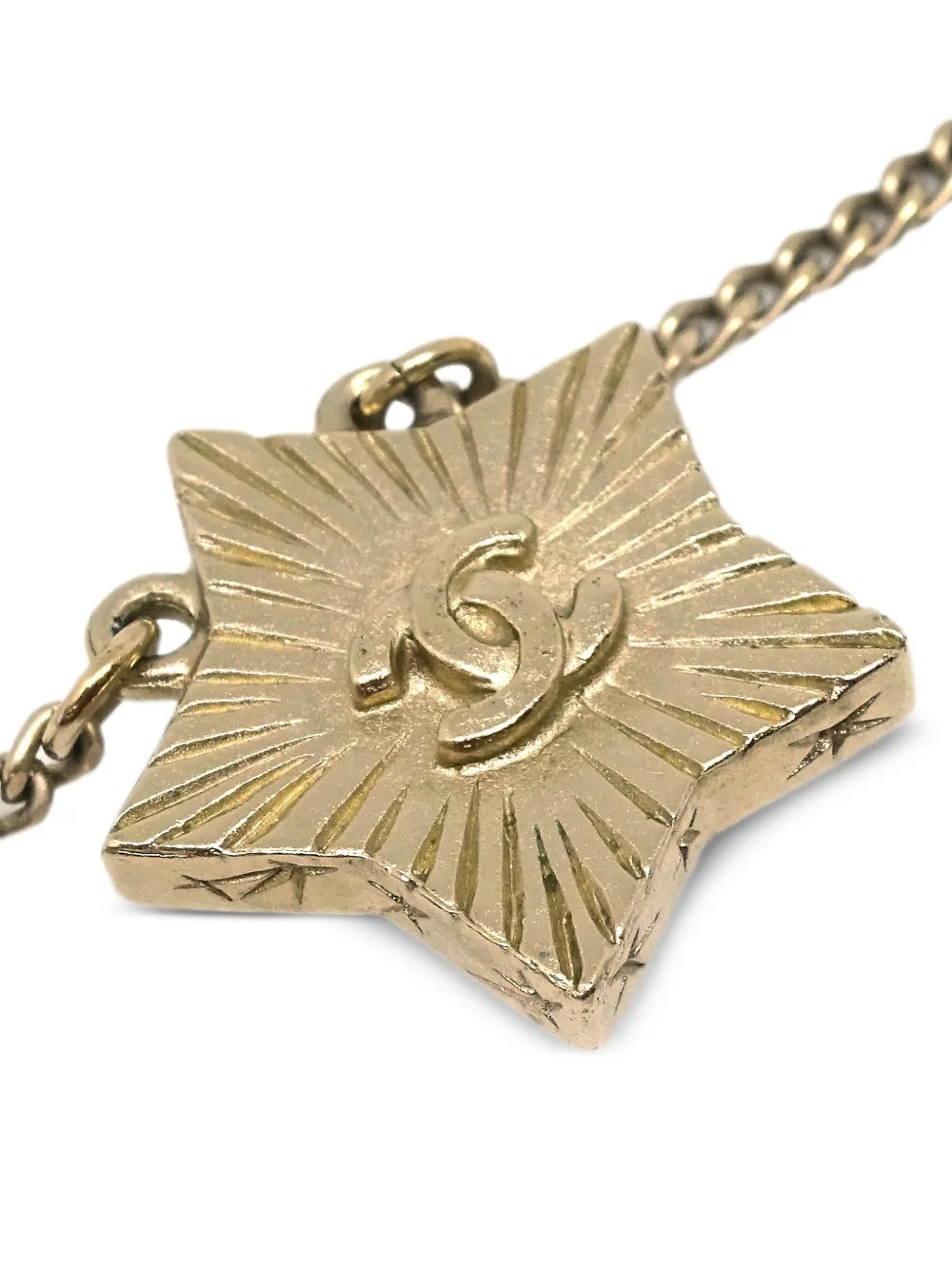 Pre-owned Chanel 2017 Cc Star-motif Necklace