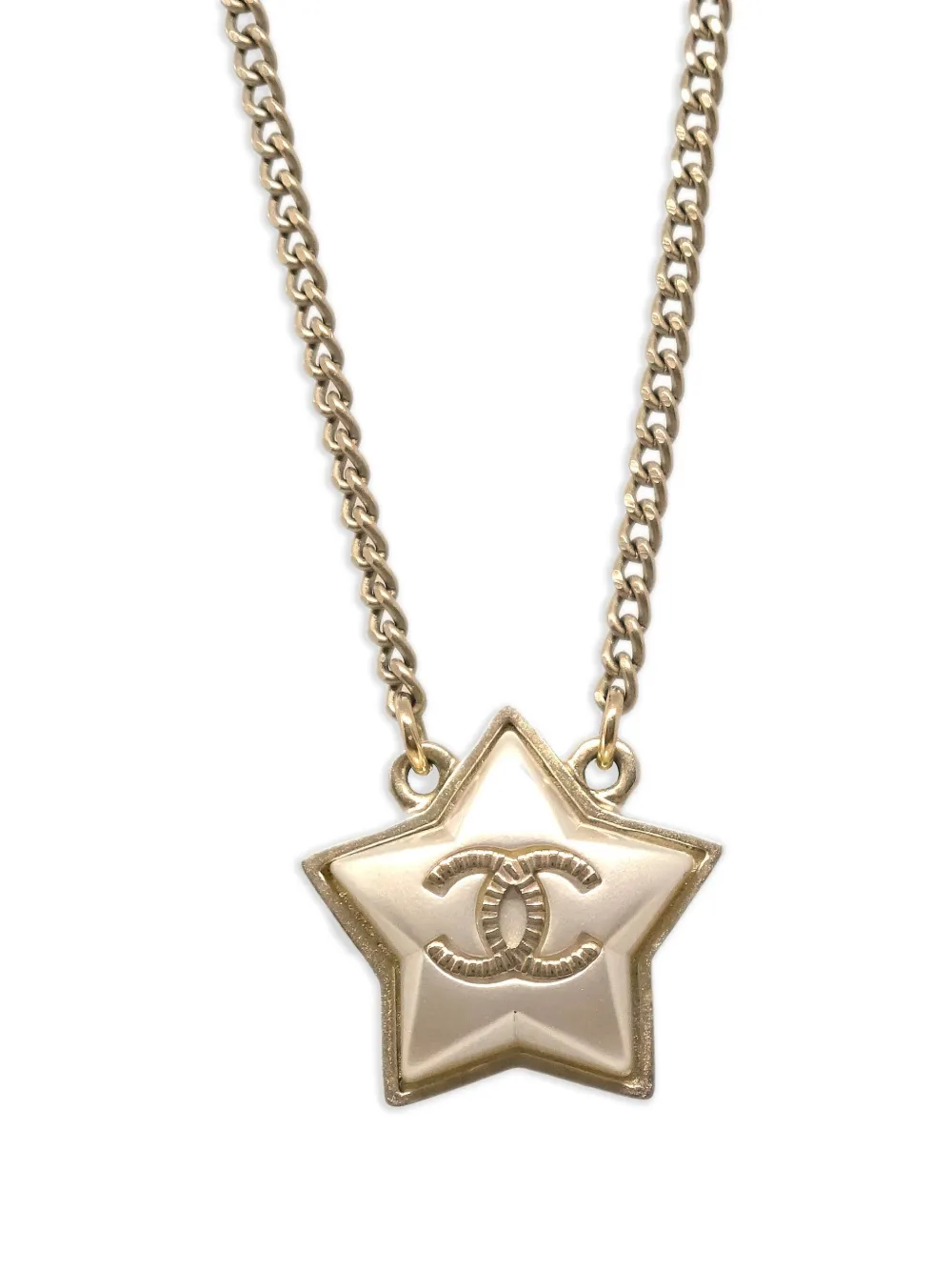 Pre-owned Chanel 2017 Cc Star-motif Necklace