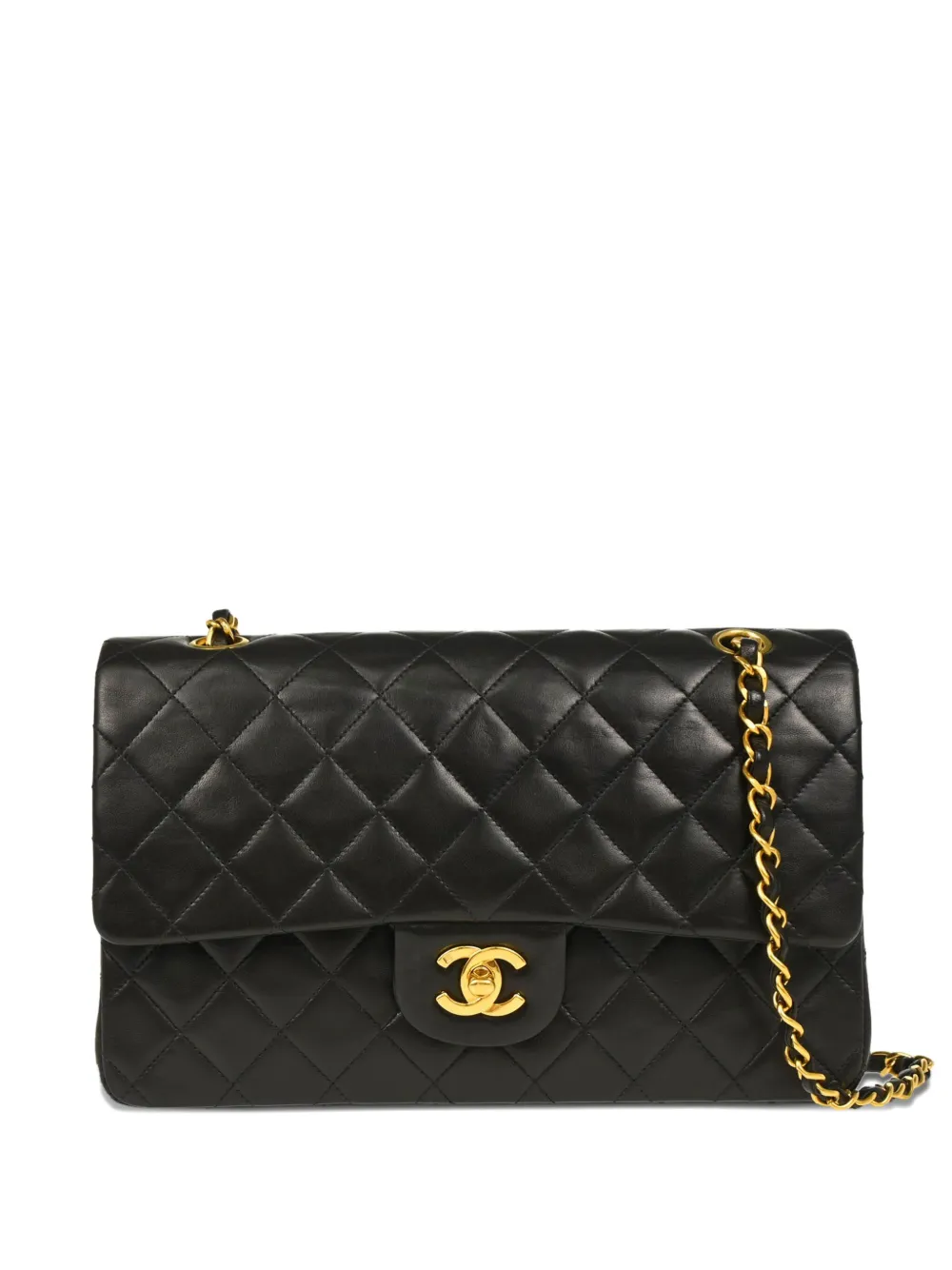 CHANEL Pre-Owned 1992 クラシック ショルダーバッグ M - ブラック CHANEL Pre-Owned 1992 クラシック ショルダーバッグ M - ブラック