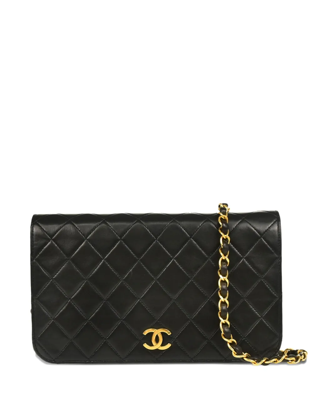 CHANEL Pre-Owned 1992 フラップ ショルダーバッグ S - ブラック CHANEL Pre-Owned 1992 フラップ ショルダーバッグ S - ブラック