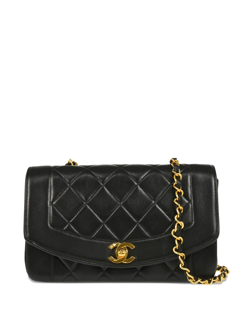 CHANEL Pre-Owned 1995 ダイアナ ショルダーバッグ S - ブラック CHANEL Pre-Owned 1995 ダイアナ ショルダーバッグ S - ブラック
