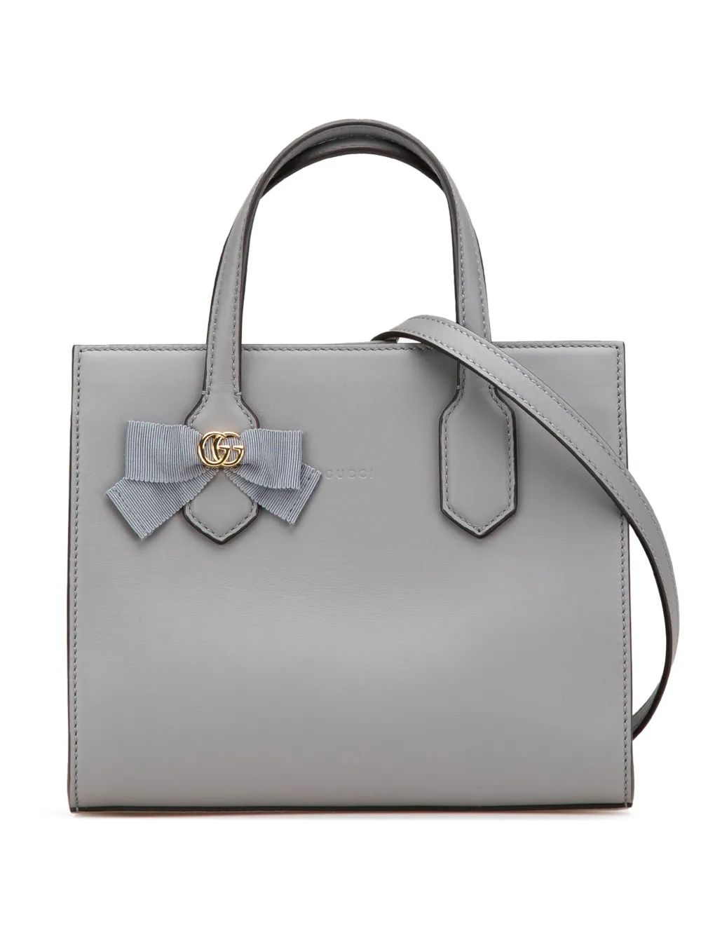Pre-owned Gucci 2000-2015 Leather Gg Ribbon Satchel