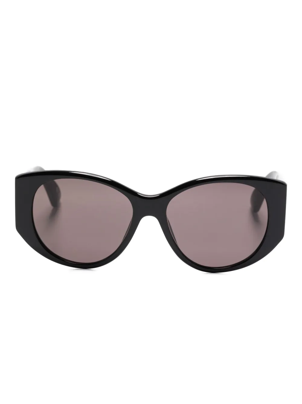 Balenciaga Logo-detail Sunglasses In Black